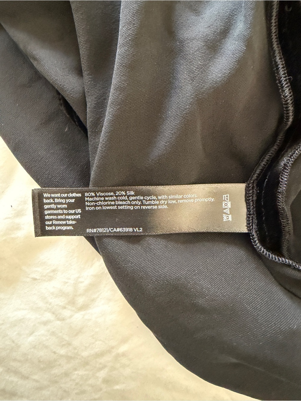Eileen Fisher Sleeveless Black Velvet Midi Dress Size XL - Picture 7 of 8